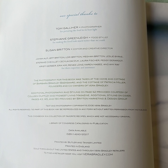 Vera Bradley Cooking With Friends 208 Page Cookbook - Picture 5 of 12